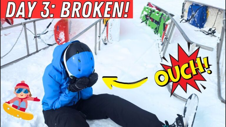 Snowboard Trip RUINED! BROKEN Bone on Day 3! | Park City Mountain Snowy Christmas Vlog