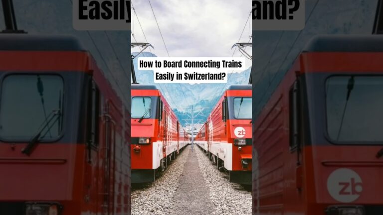 How to Catch Connecting Trains Easily in Switzerland #swisstravelpass