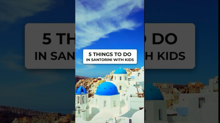 5 Things to Do in Santorini With Kids #shorts