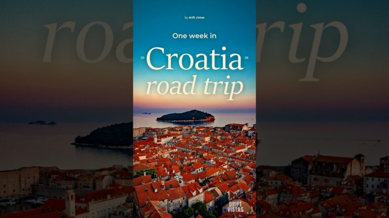 Croatia Road Trip: The Route, Stop by Stop #shorts